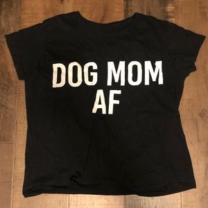 🐾Dog Mom AF Black T-Shirt🐾